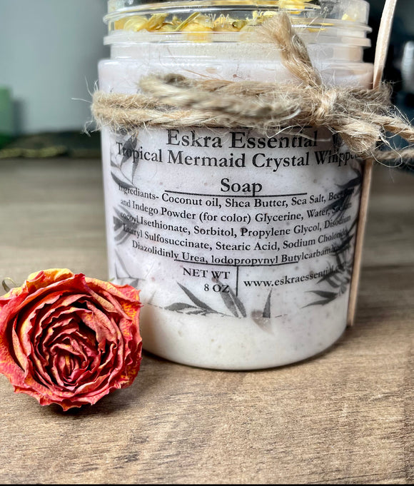 Tropical Mermaid Crystal Whipped Soap